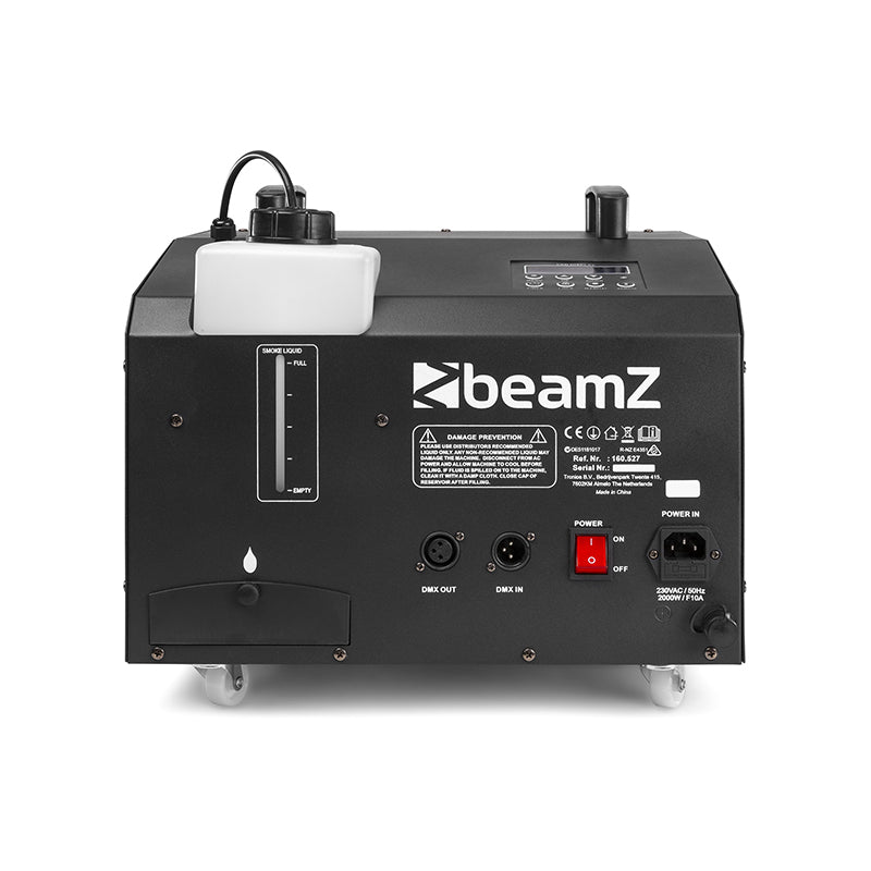 BeamZ Nebelmaschine in Schwarz mit Flüssigkeitsbehälter für Nebel- und Seifenblasenmaschine mieten von Rental Hansekontor Wismar