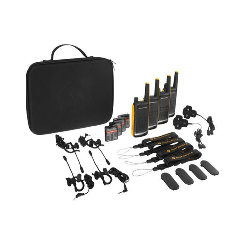 Walkie Talkie Verleih Veranstaltungstechnik Set mit Funkgeräten, Headsets, Akkus und Transporttasche