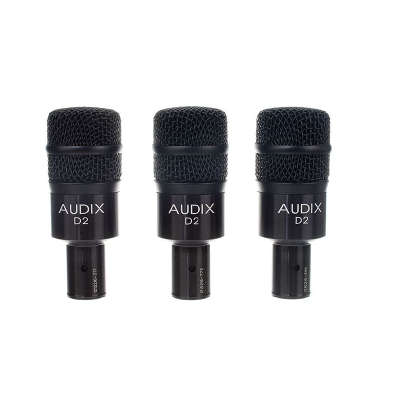 Drei Audix D2 Mikrofone für Mikrofon Verleih für Events vom Rental Hansekontor Wismar