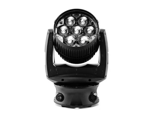 Schwarzer Bühnenmover mit 7 LEDs und Zoomfunktion, starkes Eventlicht, GLP Impression X4S mieten Hansekontor Wismar