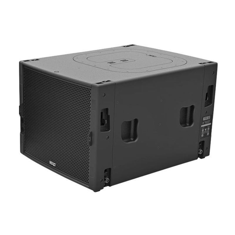 Schwarzer NEXO MSUB15 Subwoofer für Tontechnik zum NEXO MSUB15 mieten bei Rental Hansekontor Wismar