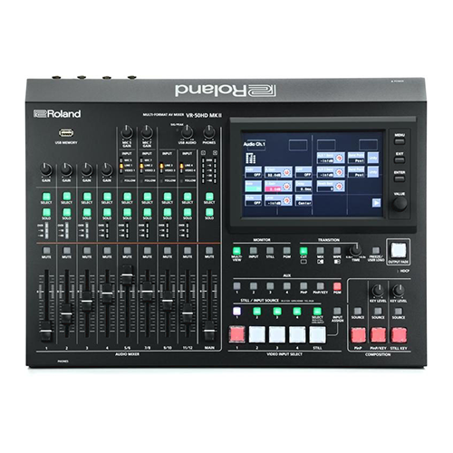 Professioneller HD Videomischer für Veranstaltungen Roland VR-50HD MK II mit Bildschirm und Mischpult