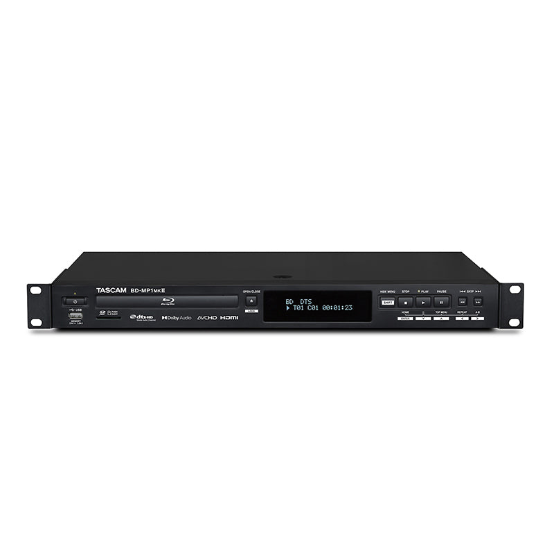 Tascam BD-MP1 MK2 Blu-Ray Vermietung professioneller Rackmount Player für Tontechnik